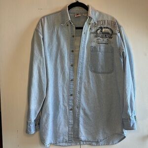 WEK Vintage Jean Button Down Shirt